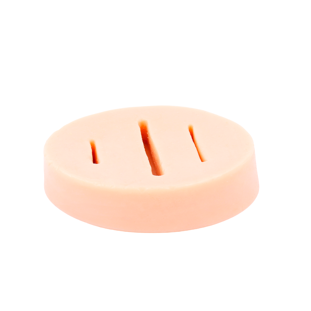 Simulador de pele para treinamento de sutura - Modelo Disco (70x15mm)