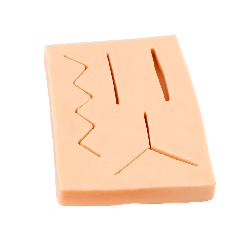 Simulador de pele para treinamento de sutura - Modelo (145x100x15mm)