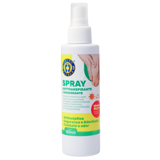 Spray antitranspirante e desodorante