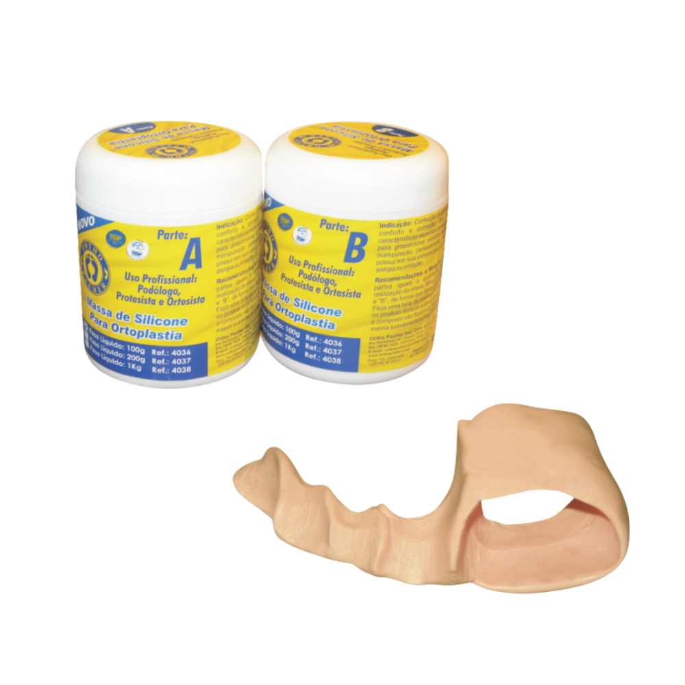 Massa de silicone para ortoplastia
