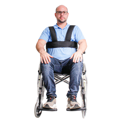 Cinto de segurança antiderrapante ajustável para cadeira de rodas