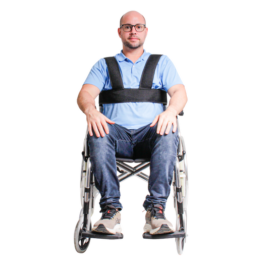 Cinto de segurança antiderrapante ajustável para cadeira de rodas