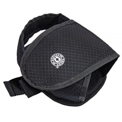 Protetor para segurança e fixação de pé em cadeira de rodas