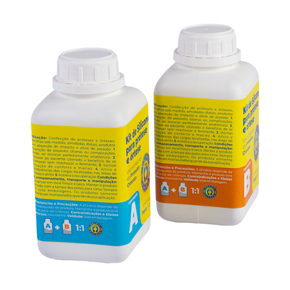 Kit de silicone para prótese e órtese