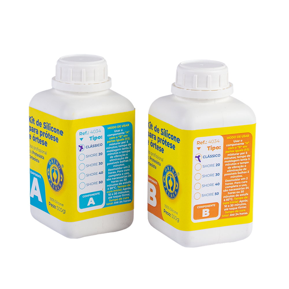 Kit de silicone para prótese e órtese