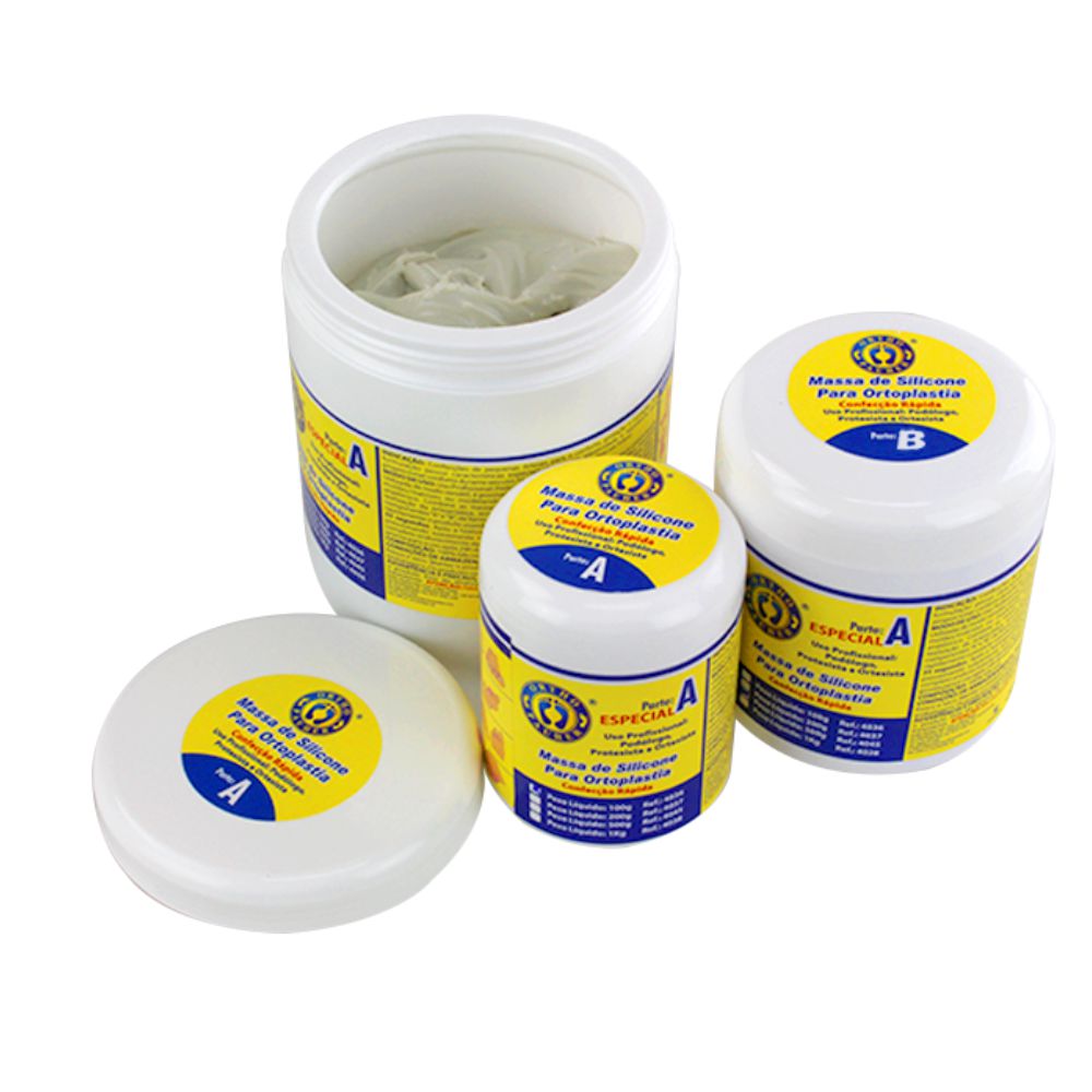 Massa de silicone para ortoplastia