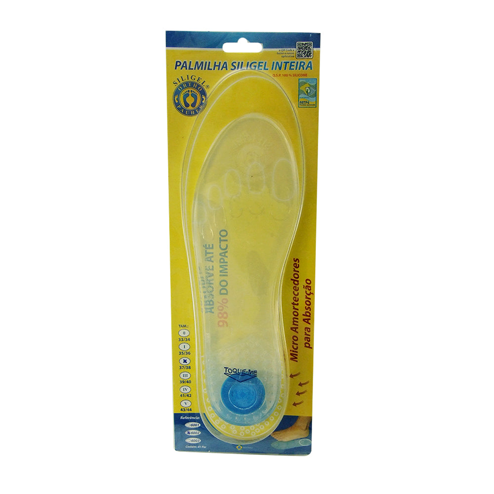 Palmilha Siligel Inteira Com Ponto Azul