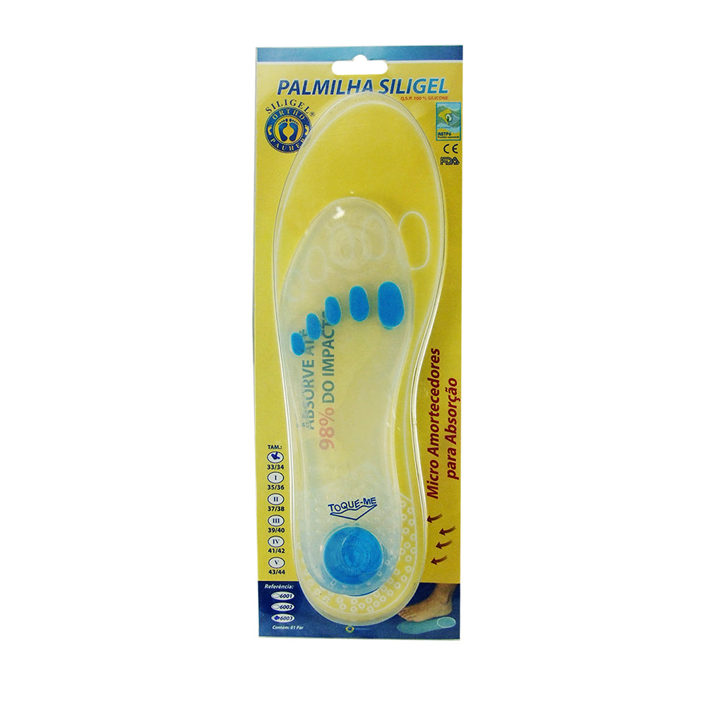Palmilha Siligel Inteira Com Ponto Azul Especial