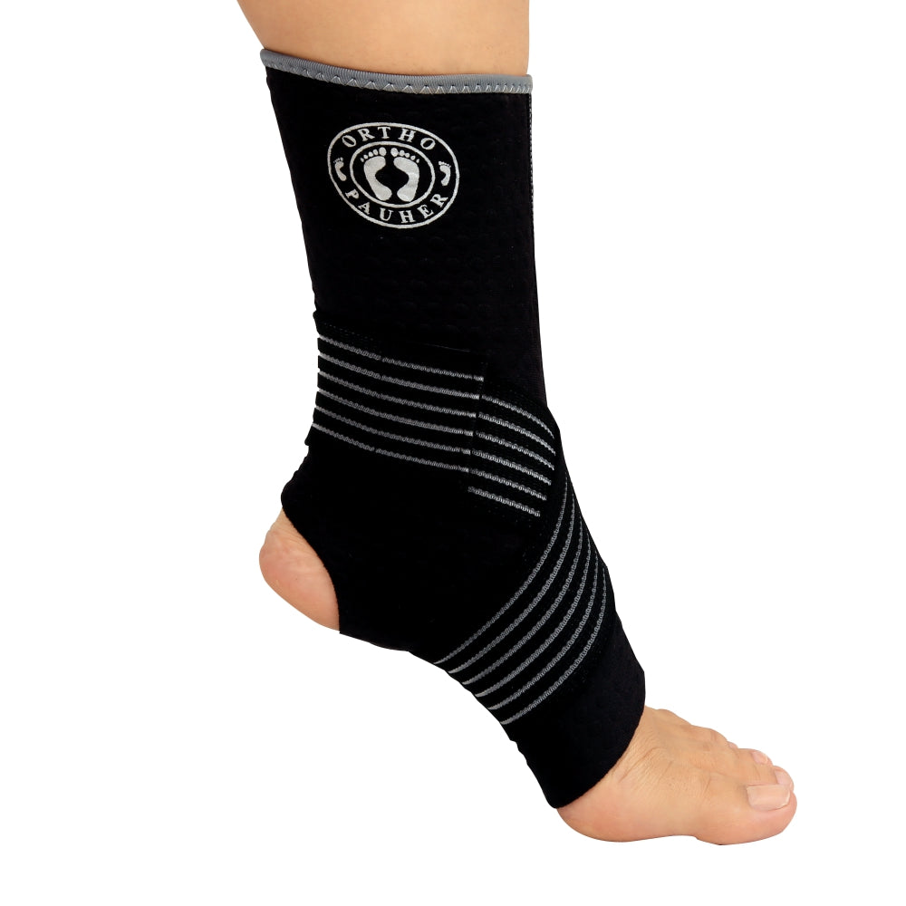 Tornozeleira longa com cinta elástica