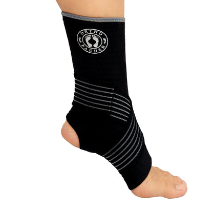 Tornozeleira longa com cinta elástica