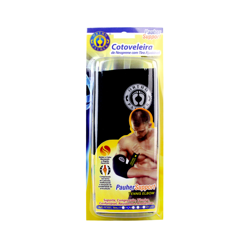 Cotoveleira de Neoprene com ajuste Tennis Elbow Pauher Support