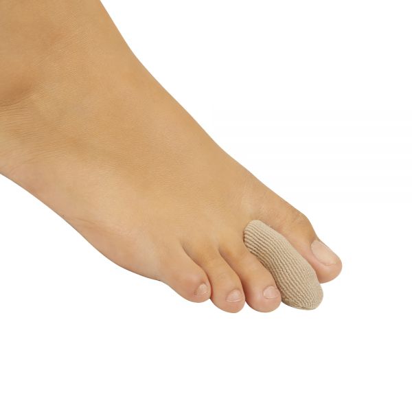 Segunda falange do pé direito com o dedal de malha 