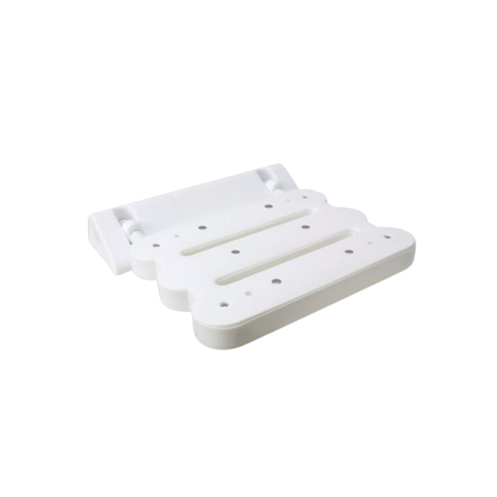 Assento articulado para banho fixado na parade