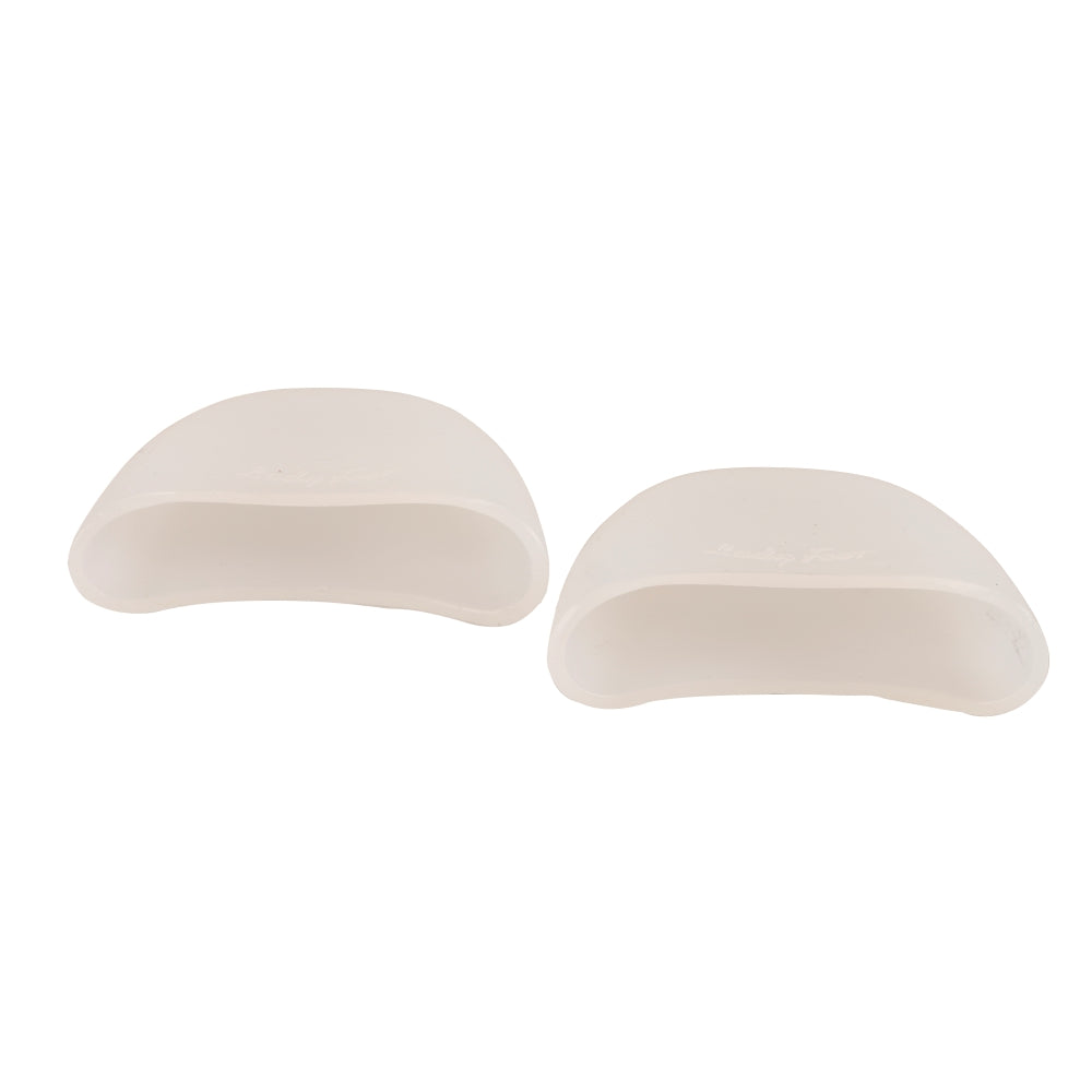 Par de ponteiro de silicone para bailarinas deitados