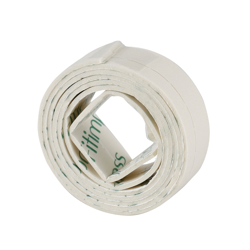 Um protetor em tiras adesiva enrolada, na vista frontal.