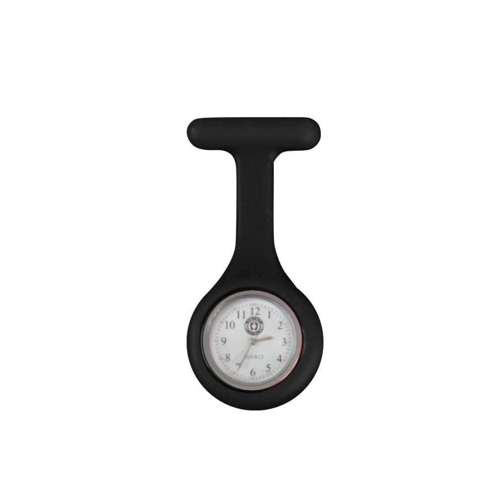 Rélogio de silicone, estilo rélogio de bolso, na cor preto