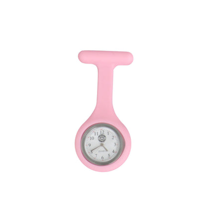 Rélogio de silicone, estilo rélogio de bolso, na cor rosa