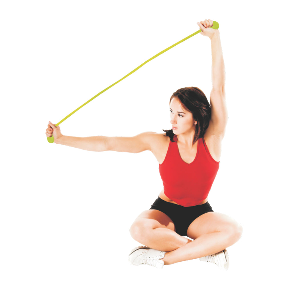 Pessoa utilzando o produto na cor verde