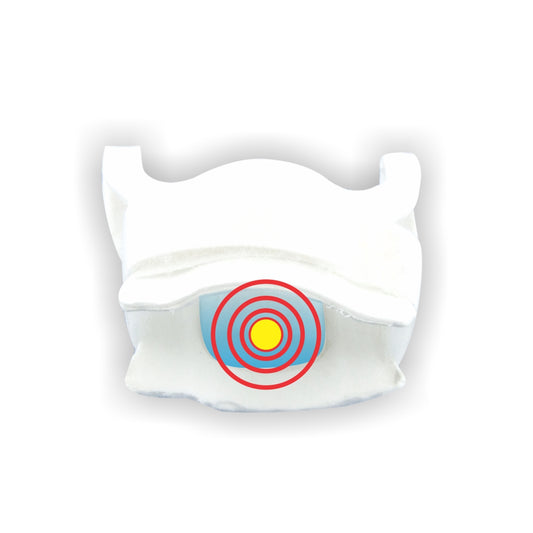 Produto Uropauher com um alvo mostrando onde vai ser encaixado