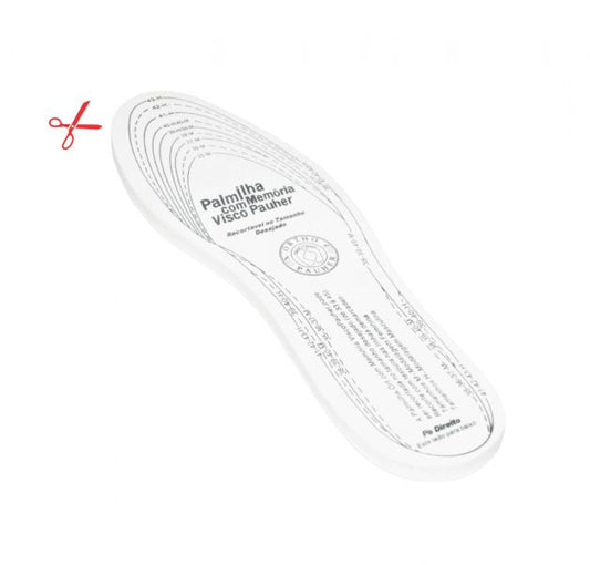Palmilha Com Memória Visco Pauher