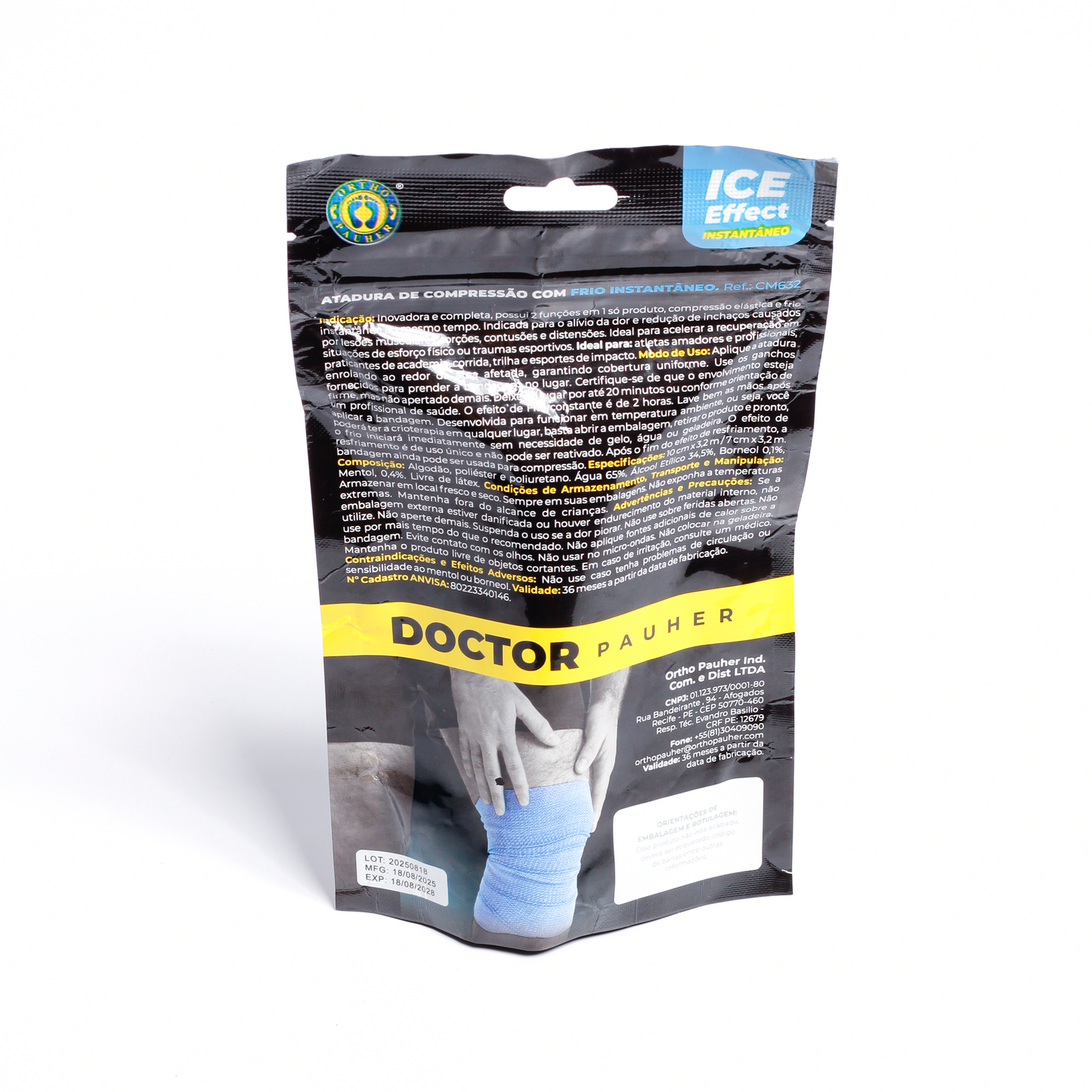 Atadura de compressão com frio instantâneo