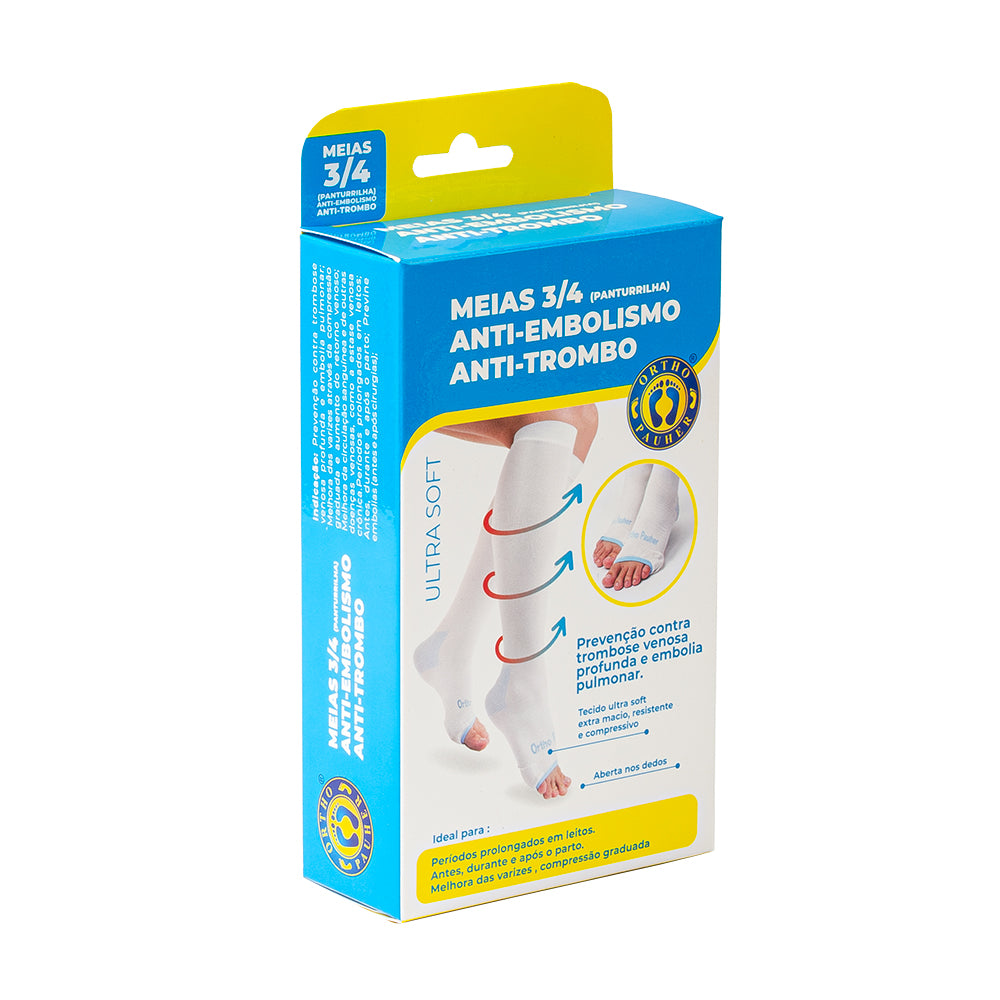 Meias 3/4 (Panturilha) Anti-Trombo e Anti-Embolismo