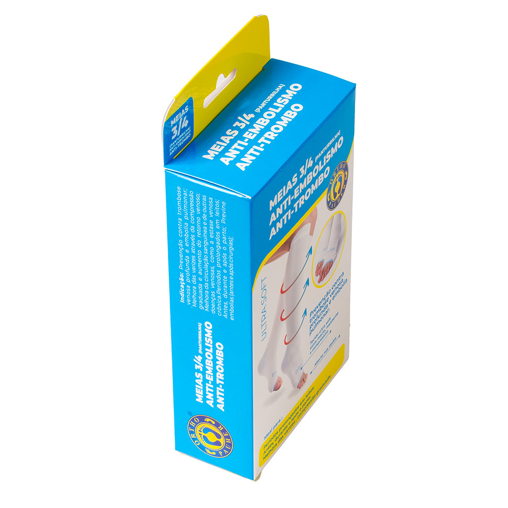 Meias 3/4 (Panturilha) Anti-Trombo e Anti-Embolismo