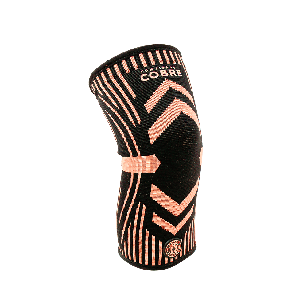 Joelheira de compressão com cobre - Suporte e estabilidade
