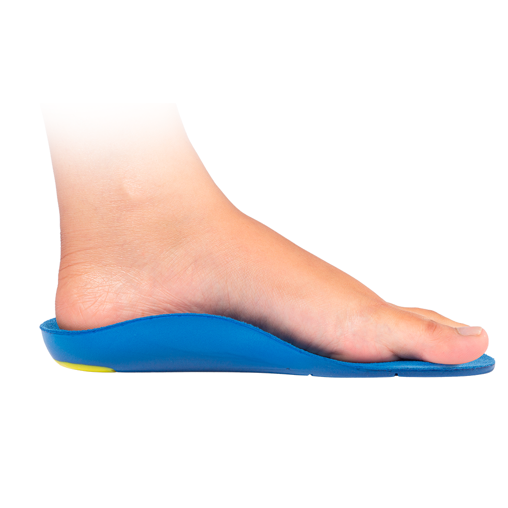 Palmilha ortopédica com elevação do arco plantar Kids